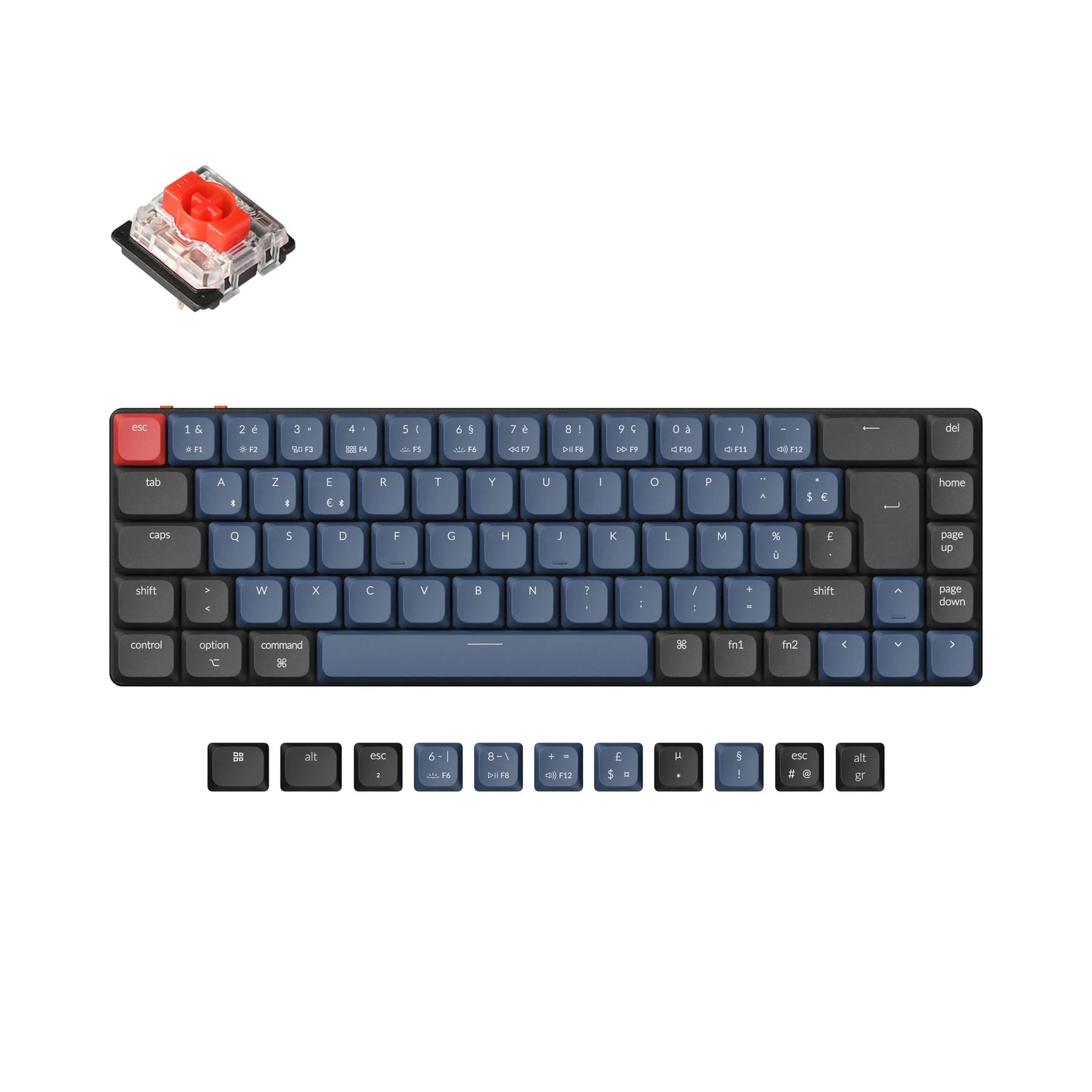 Keychron K7 Pro QMK/VIA Wireless Custom Mechanical Keyboard ISO Layout Collection - Image 9