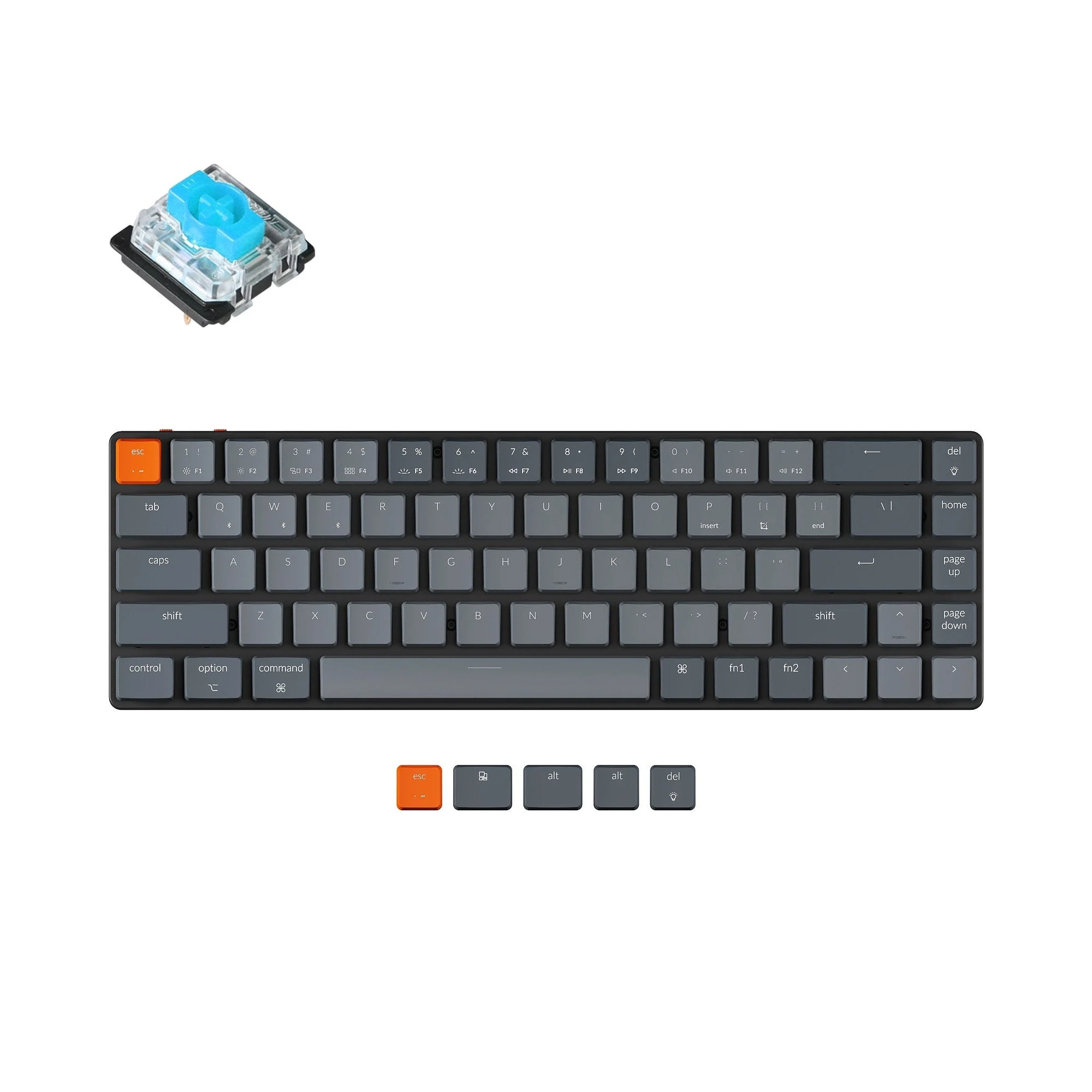 Keychron K7 Ultra-slim Wireless Mechanical Keyboard (US ANSI Layout) - Image 2