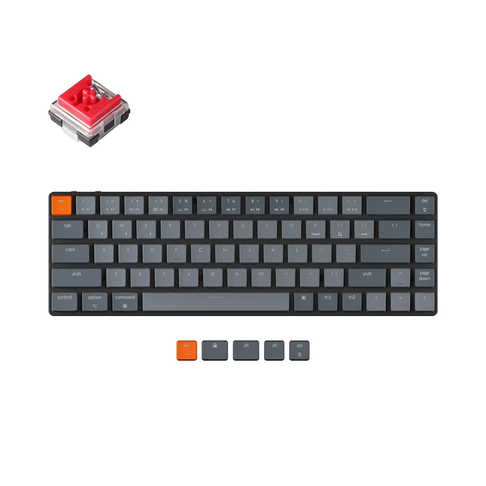 Keychron K7 Ultra-slim Wireless Mechanical Keyboard (US ANSI Layout) - Image 4