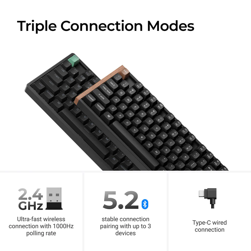 Keychron K8 HE Wireless Magnetic Switch Custom Keyboard (US ANSI Layout) - Image 4