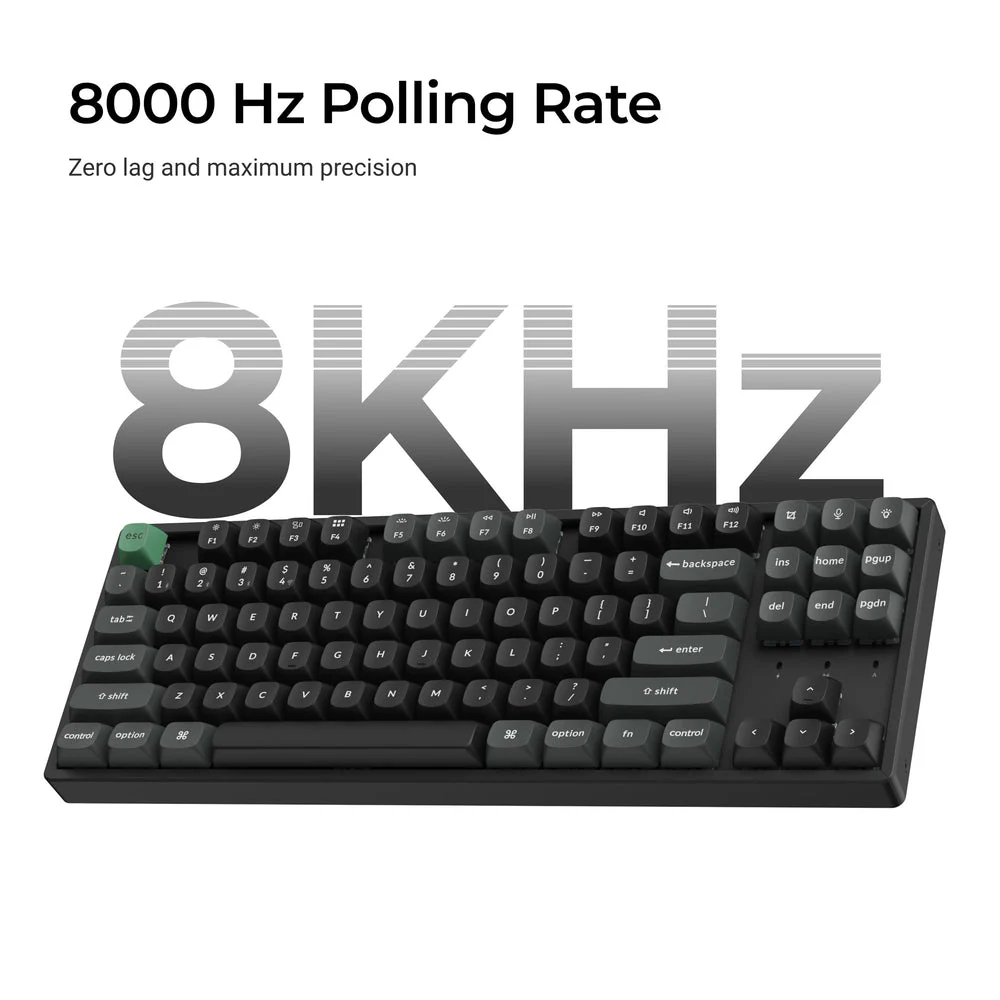 Keychron K8 Ultra 8K Wireless Custom Mechanical Keyboard (US ANSI Layout) - Image 3
