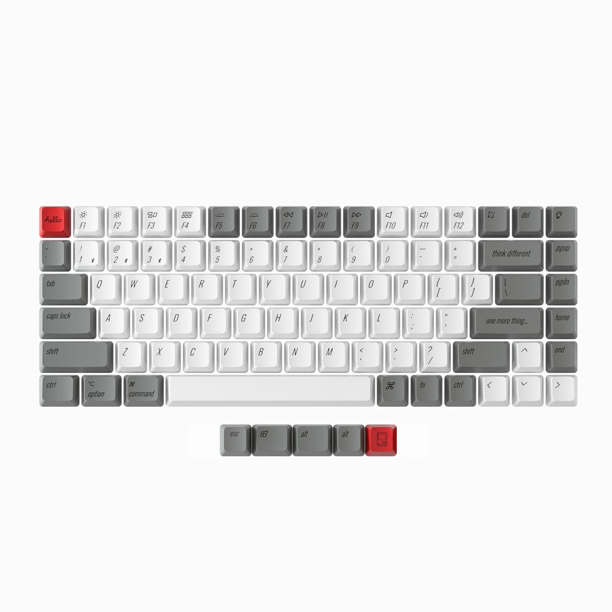 Keychron OEM Profile PBT Retro Keycap Set