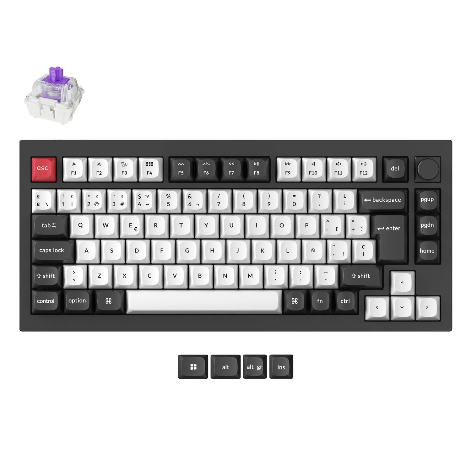 Keychron Q1 HE QMK Wireless Custom Keyboard ISO Layout Collection - Image 15