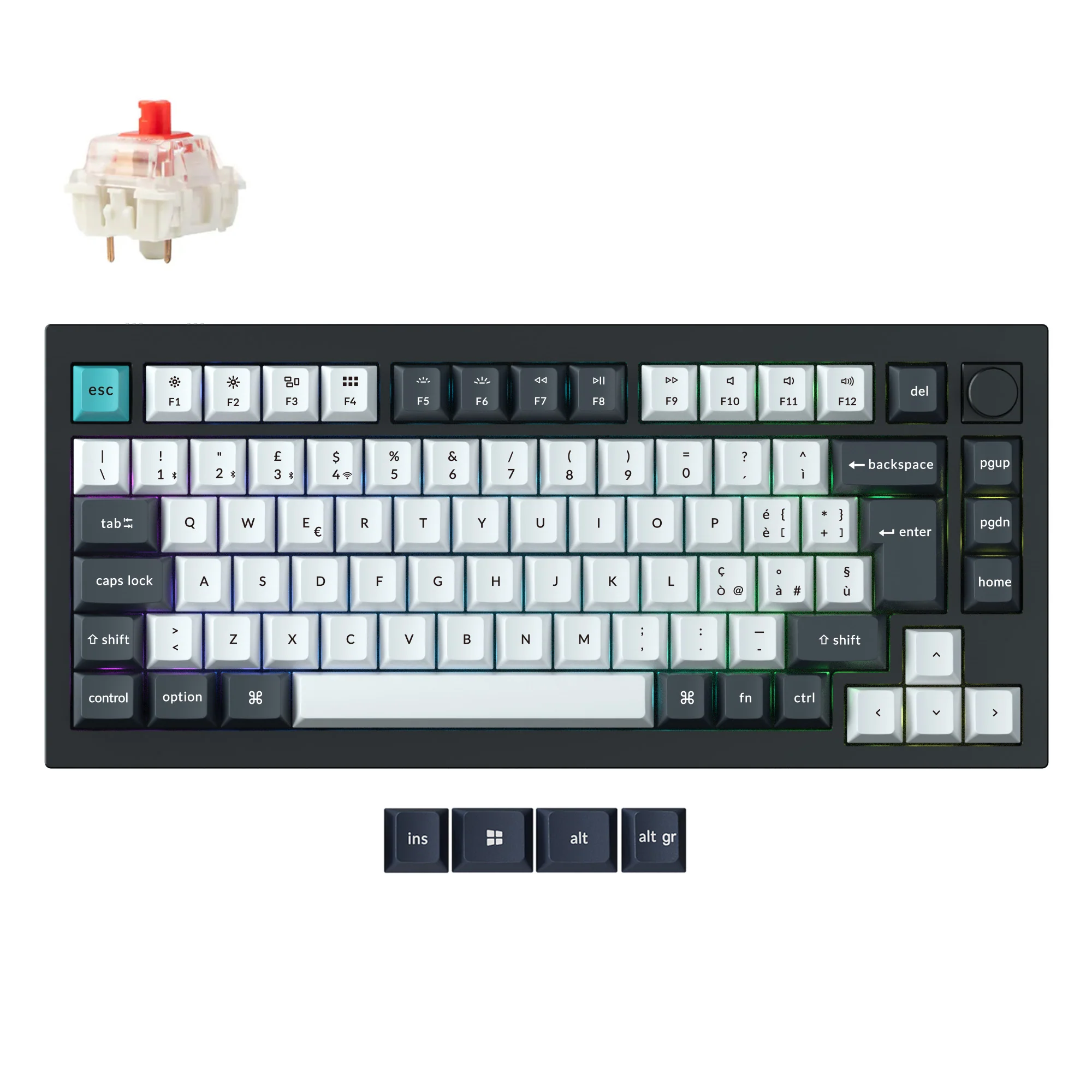 Keychron Q1 Max QMK/VIA Wireless Custom Mechanical Keyboard ISO Layout Collection - Image 20