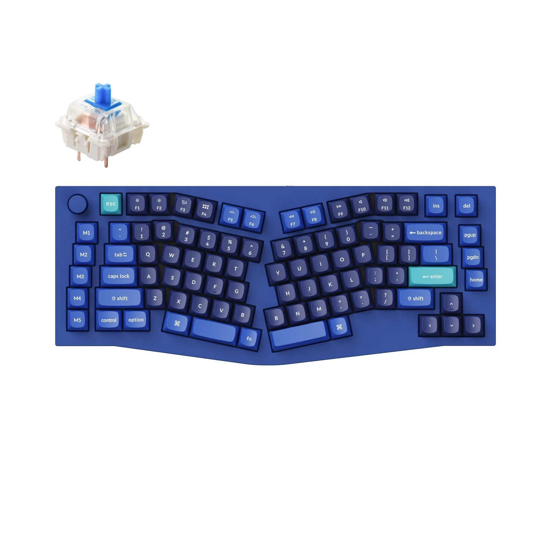 Keychron Q10 (Alice Layout) QMK Custom Mechanical Keyboard (US ANSI Layout) - Image 8