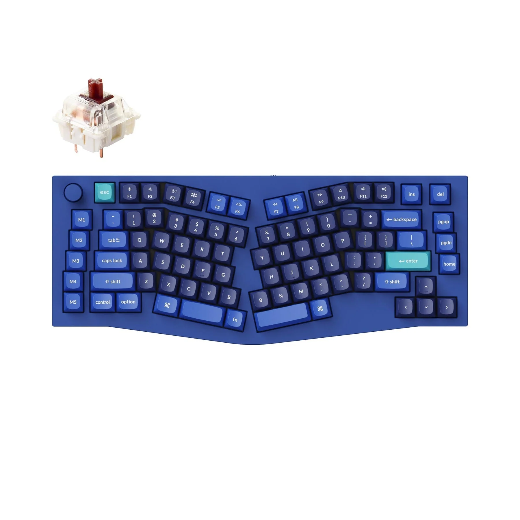 Keychron Q10 (Alice Layout) QMK Custom Mechanical Keyboard (US ANSI Layout) - Image 9