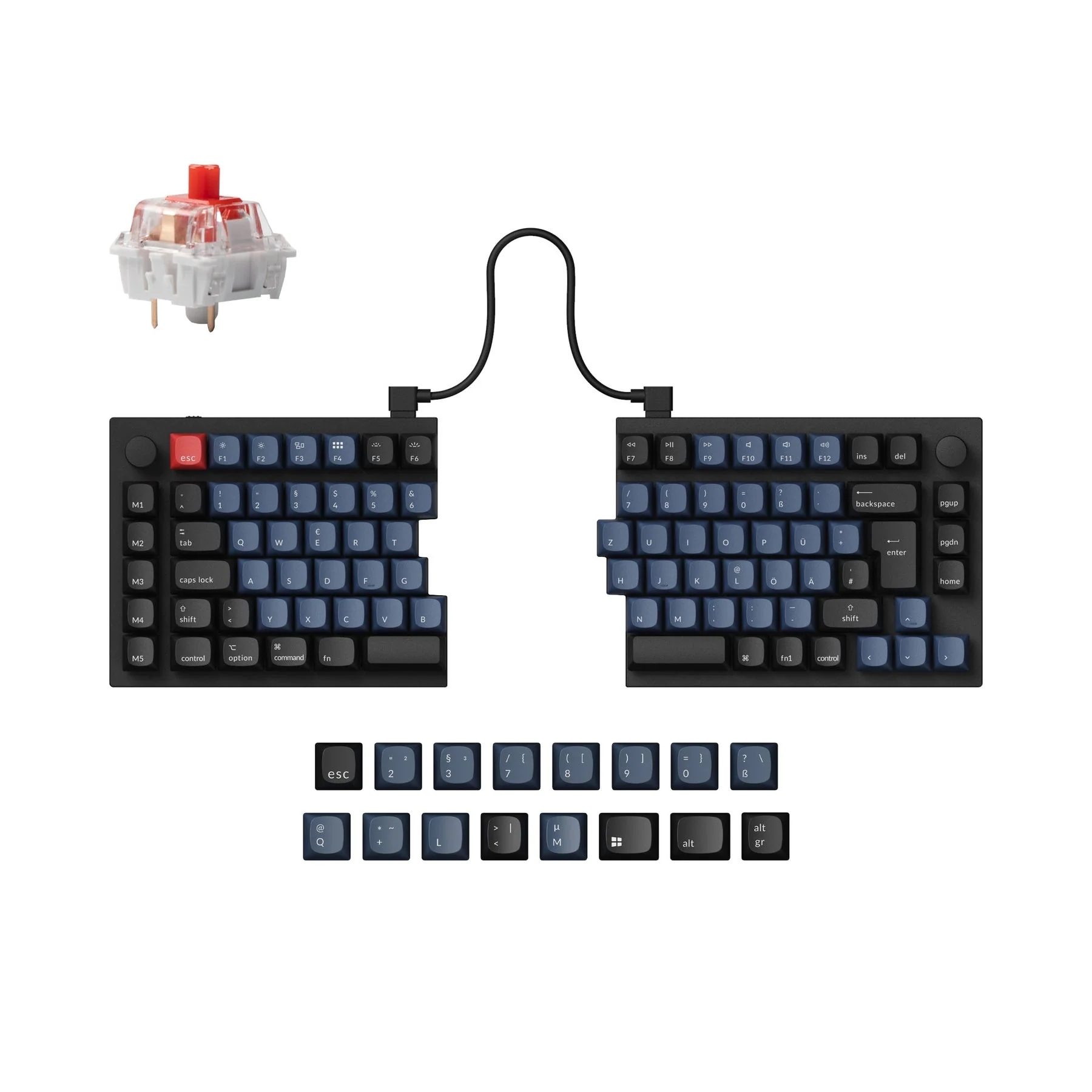 Keychron Q11 QMK Custom Mechanical Keyboard ISO Layout Collection - Image 4
