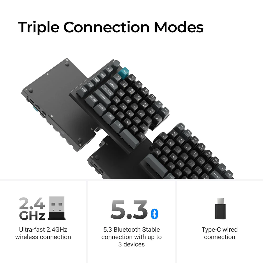 Keychron Q11 Ultra 8K Wireless Custom Mechanical Keyboard (US ANSI Layout) - Image 7