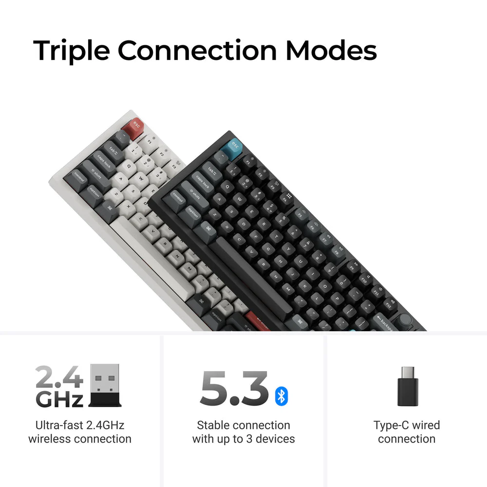 Keychron Q3 Ultra 8K Wireless Custom Mechanical Keyboard(US ANSI Layout) - Image 7