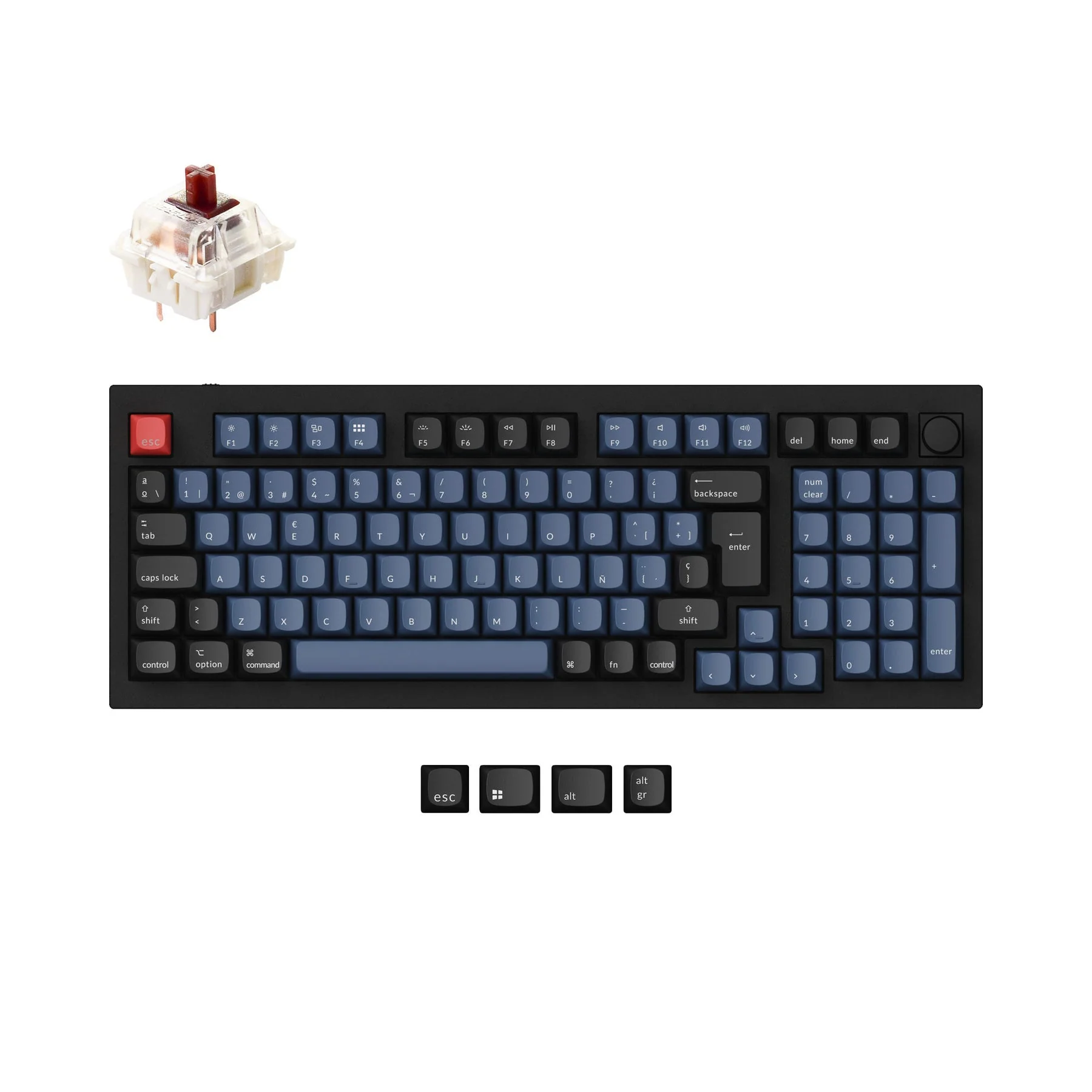 Keychron Q5 QMK Custom Mechanical Keyboard ISO Layout Collection - Image 10