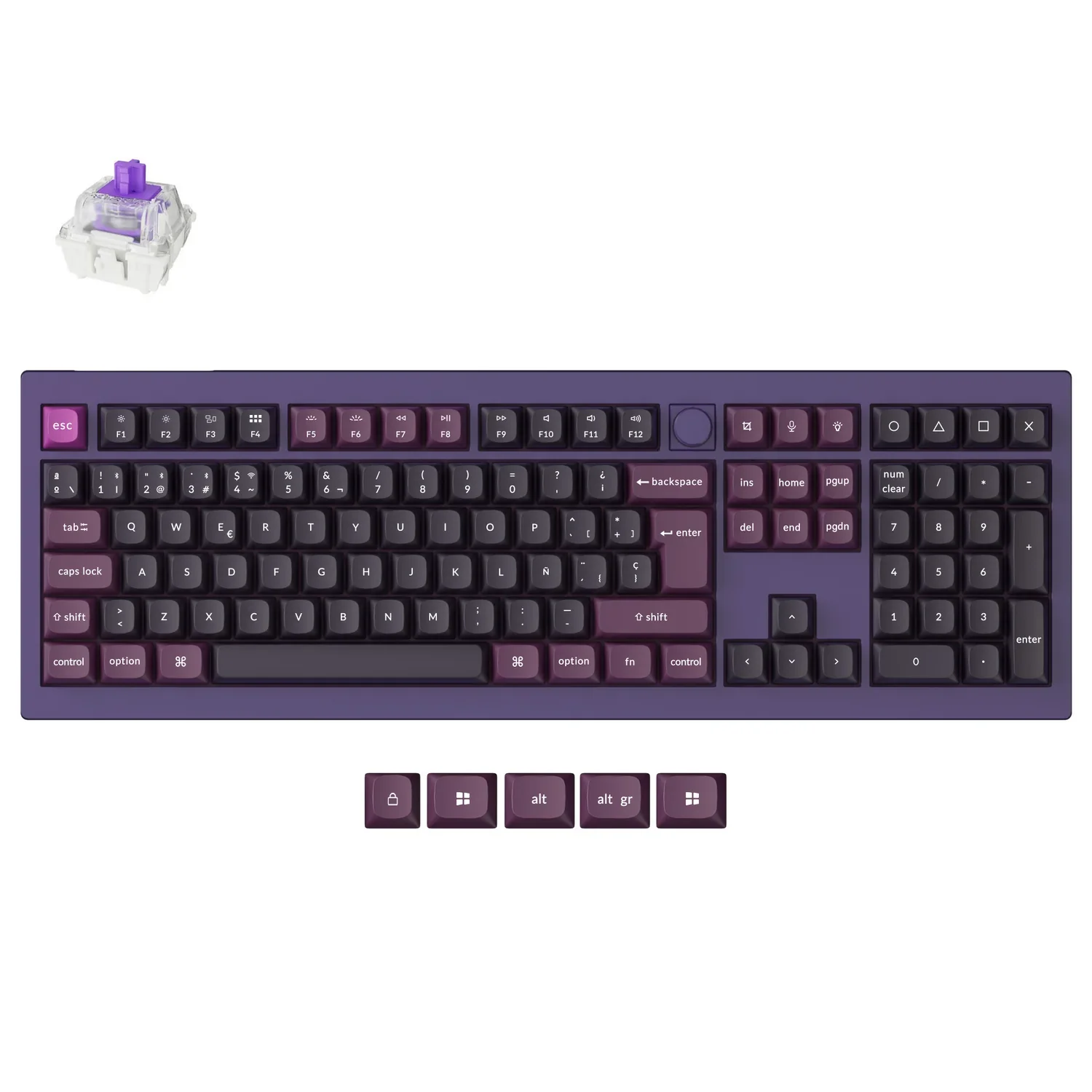 Keychron Q6 HE QMK Wireless Custom Keyboard ISO Layout Collection - Image 10