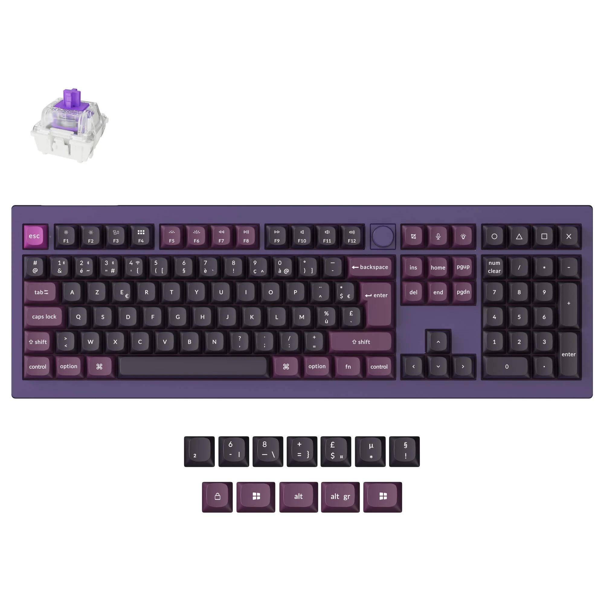 Keychron Q6 HE QMK Wireless Custom Keyboard ISO Layout Collection - Image 11