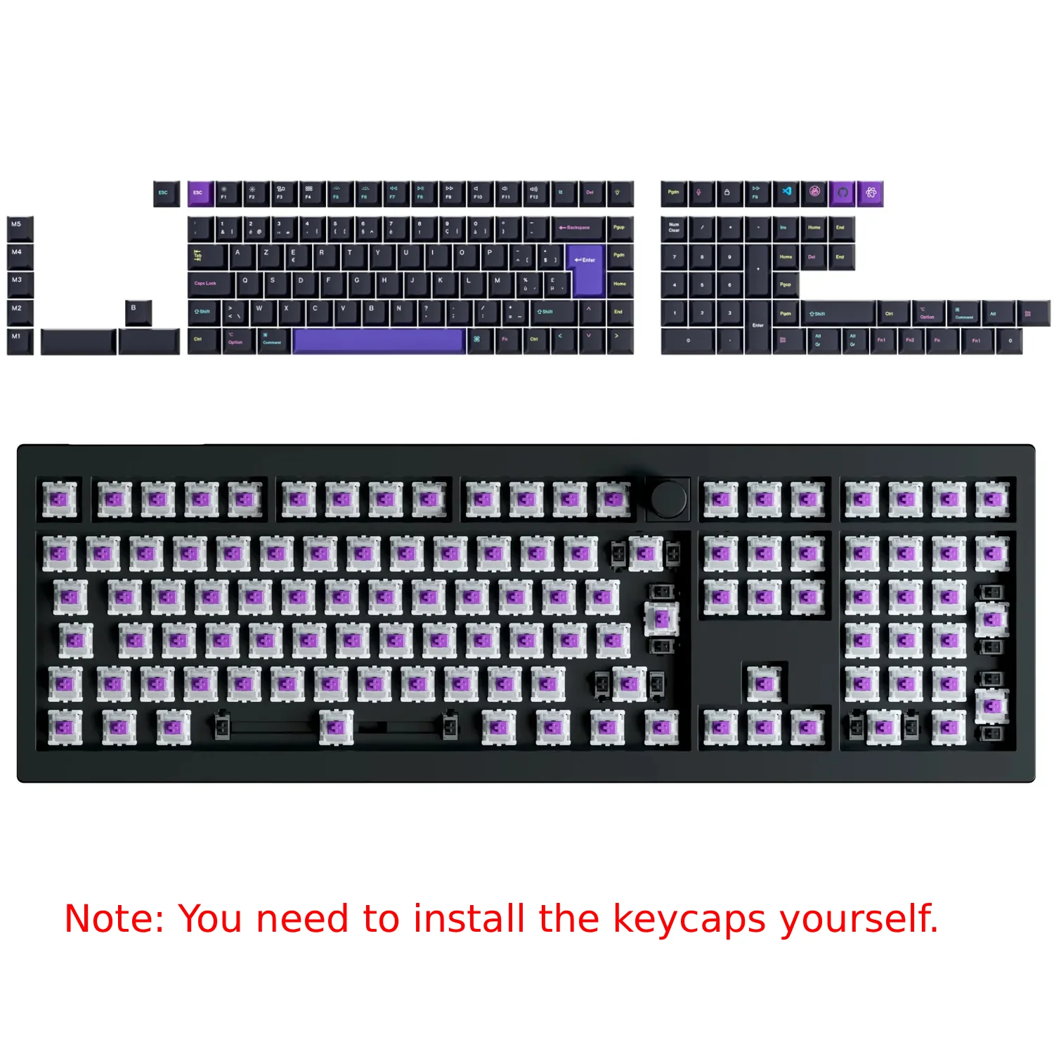 Keychron Q6 HE QMK Wireless Custom Keyboard ISO Layout Collection - Image 14