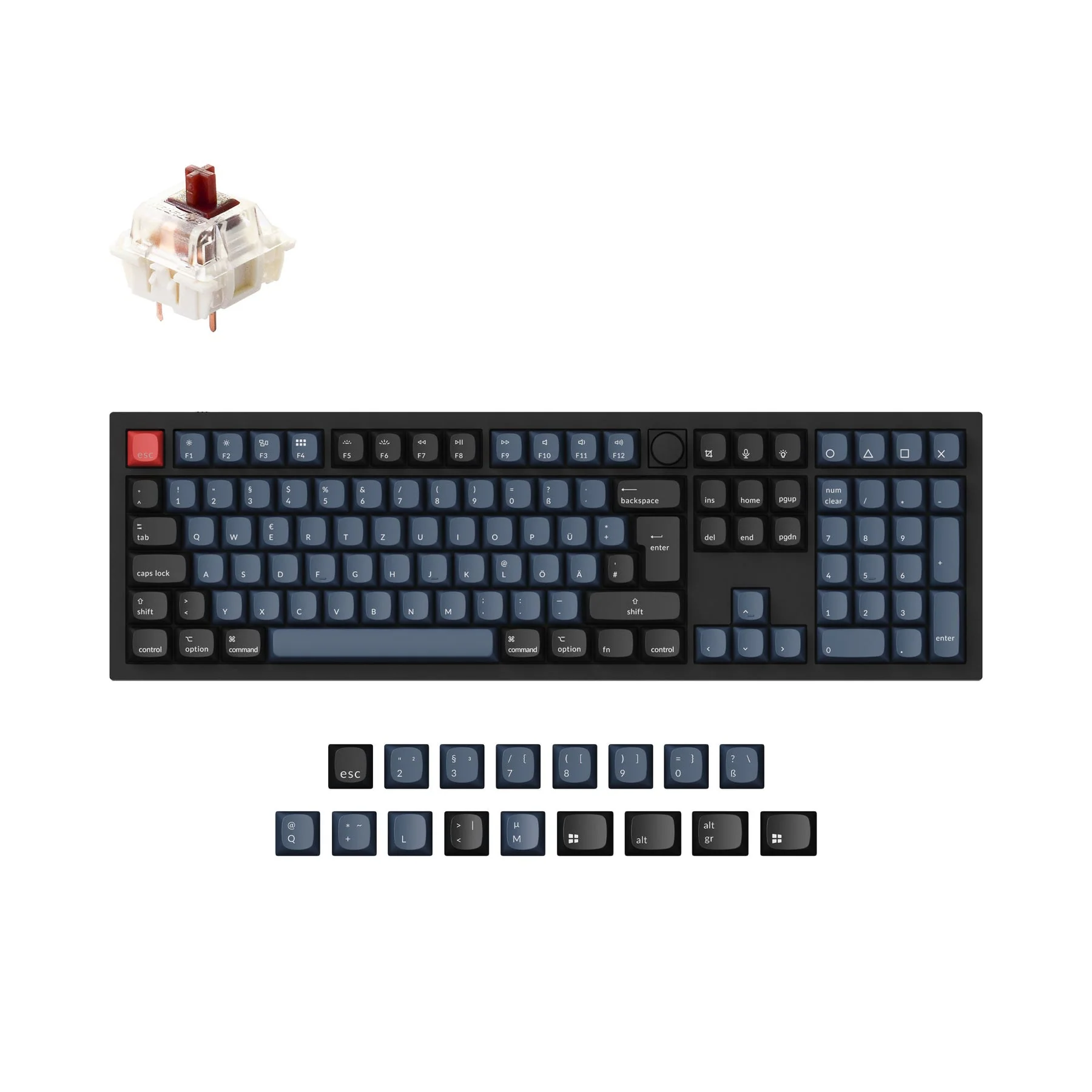 Keychron Q6 QMK Custom Mechanical Keyboard ISO Layout Collection - Image 2