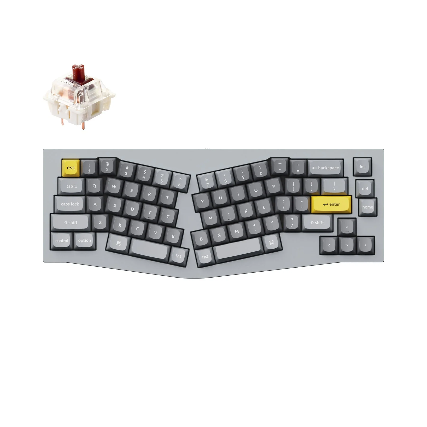 Keychron Q8 (Alice Layout) QMK Custom Mechanical Keyboard (US ANSI Layout) - Image 6