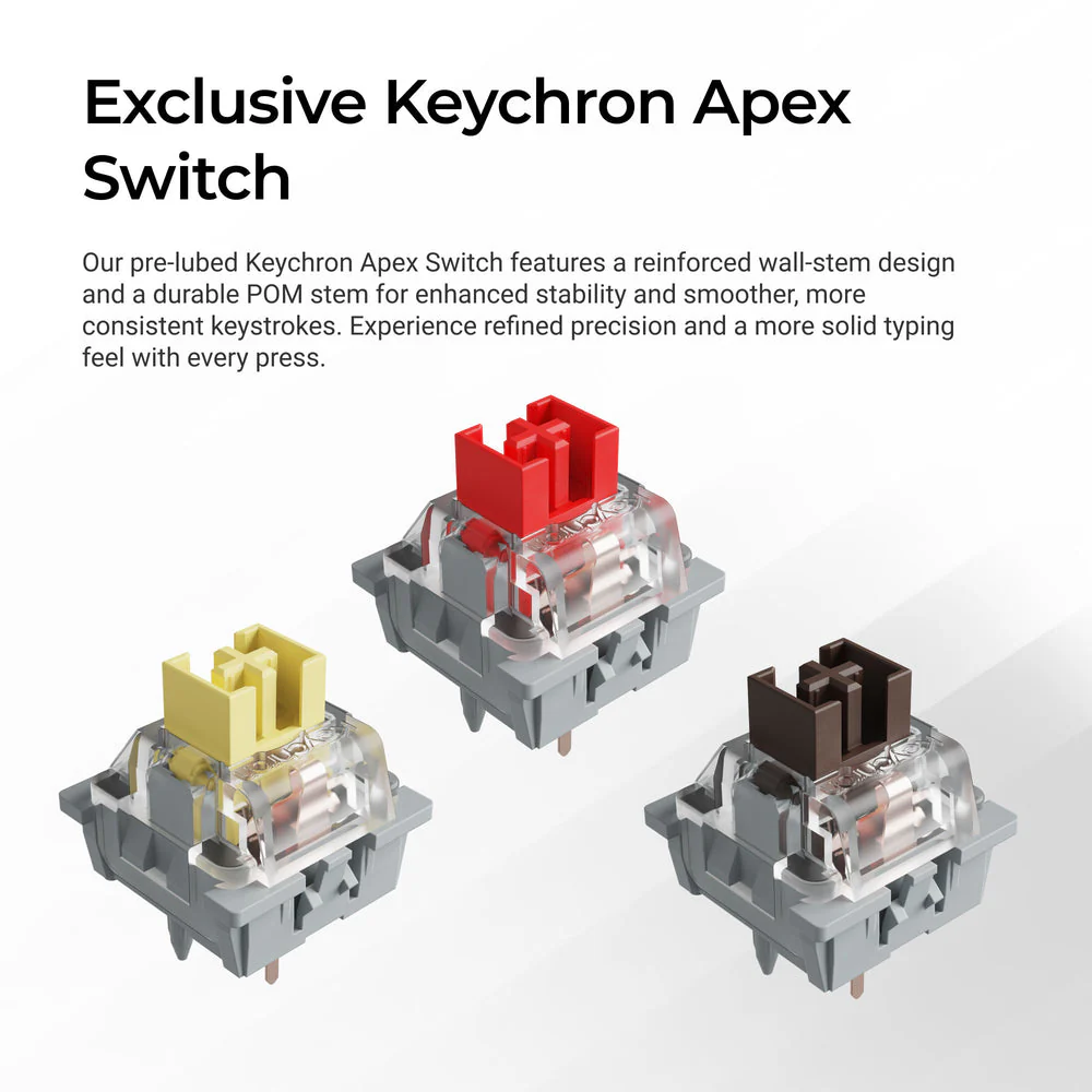 Keychron C2 Pro 8K QMK Wired Custom Mechanical Keyboard (US ANSI Layout) - Image 3