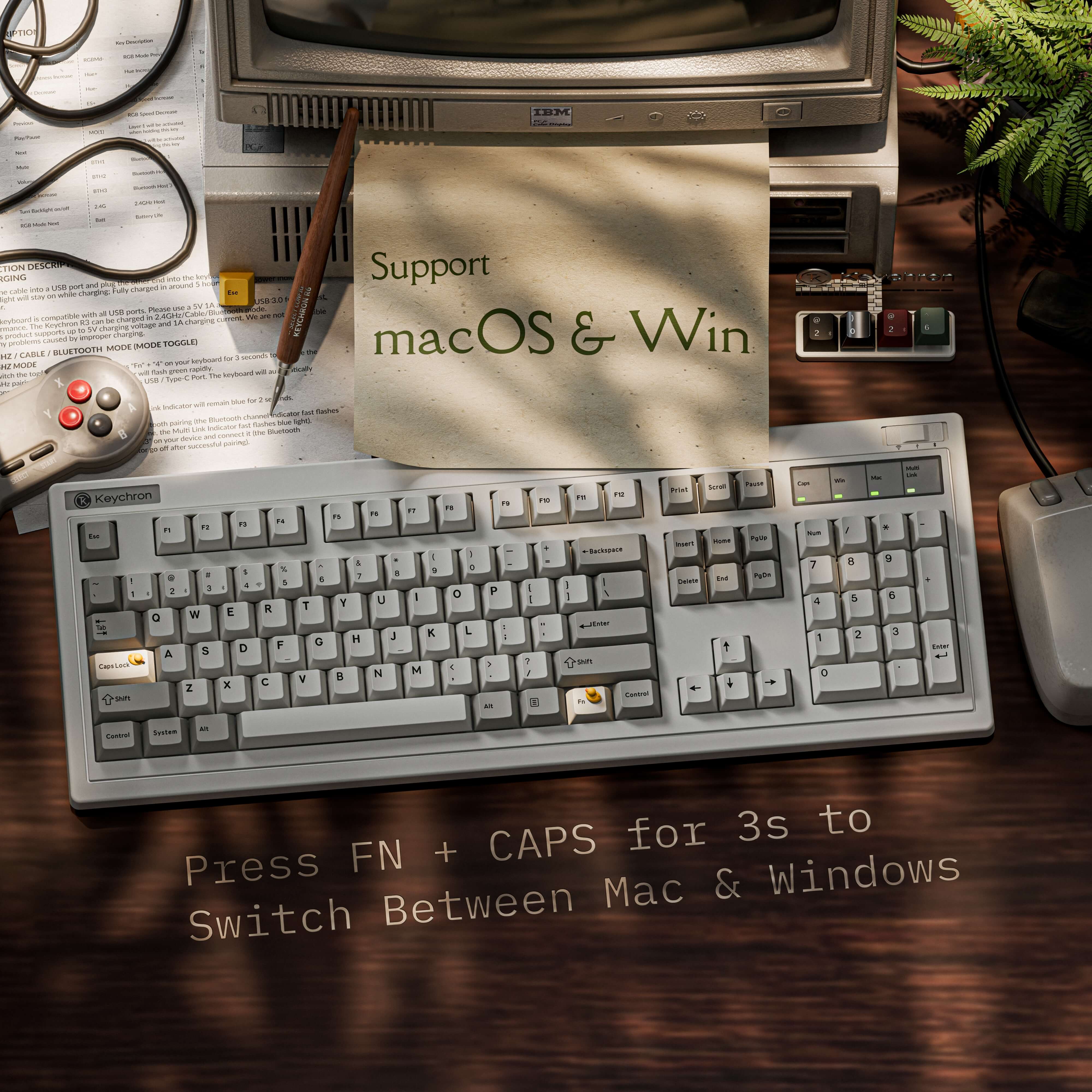 Keychron R6 QMK Wireless Mechanical Keyboard (US ANSI Layout) - Image 9