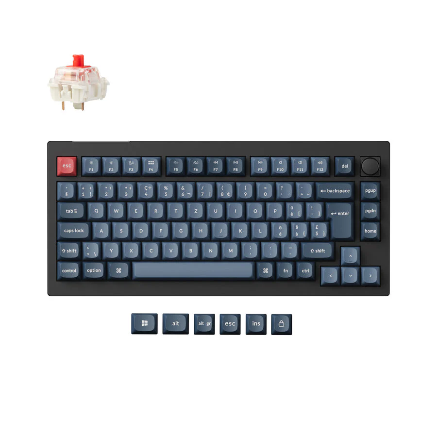 Keychron V1 Max QMK Wireless Custom Mechanical Keyboard ISO Layout Collection - Image 11