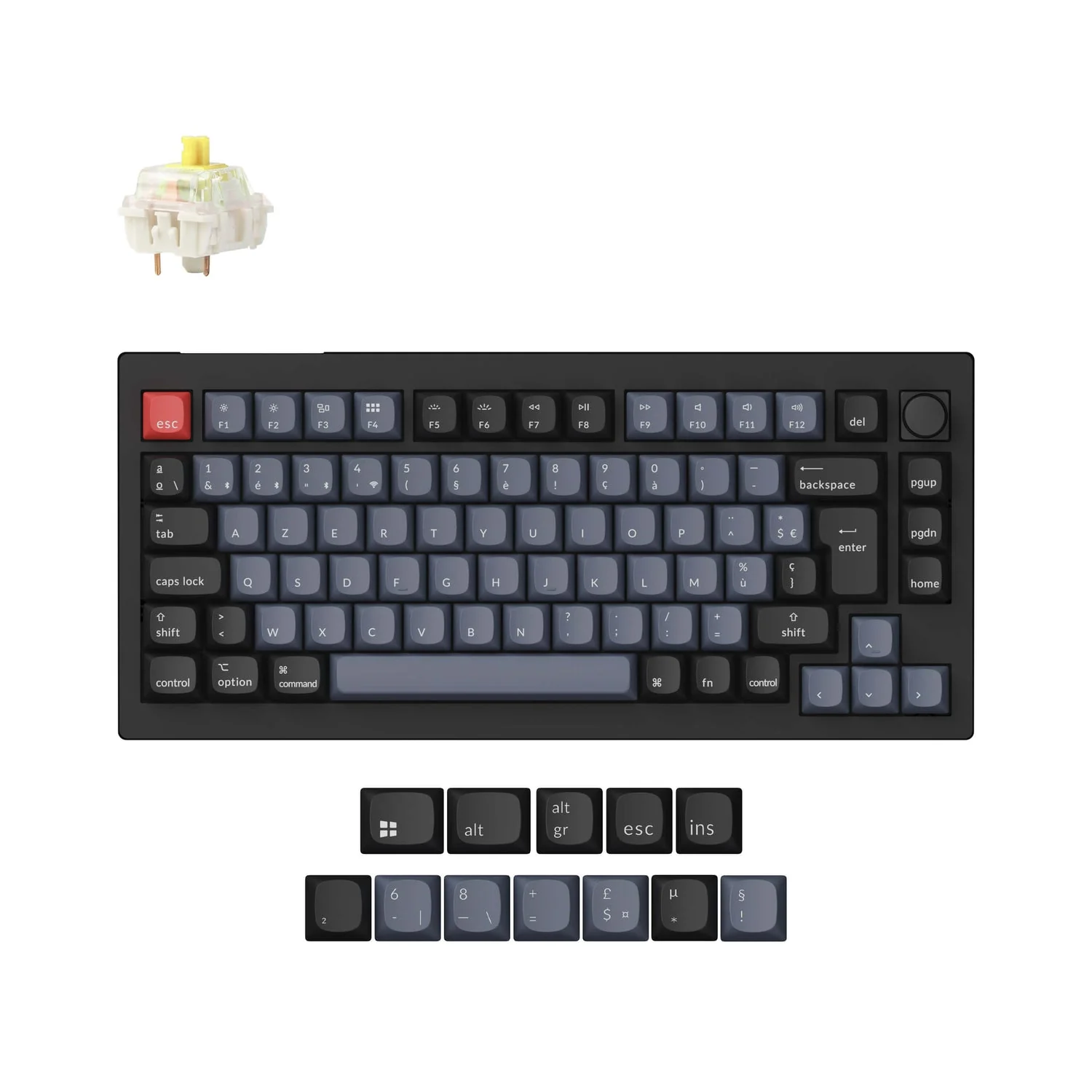 Keychron V1 Max QMK Wireless Custom Mechanical Keyboard ISO Layout Collection - Image 19