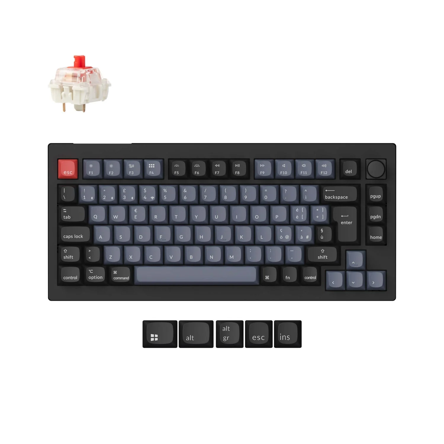 Keychron V1 Max QMK Wireless Custom Mechanical Keyboard ISO Layout Collection - Image 20