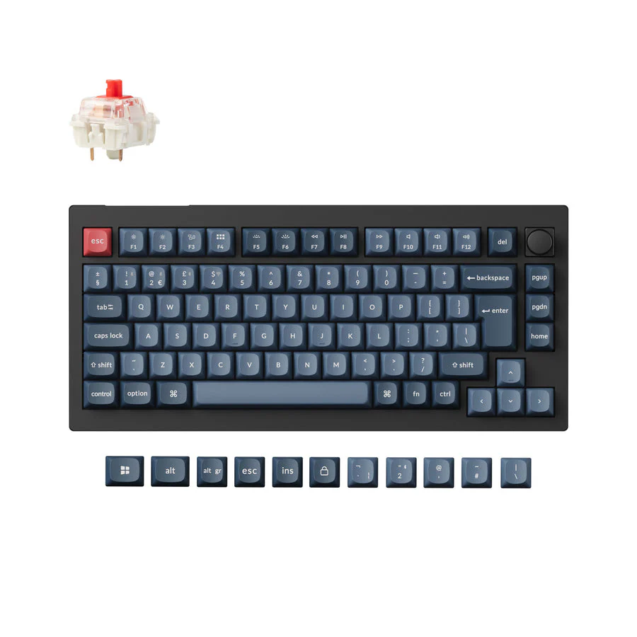 Keychron V1 Max QMK Wireless Custom Mechanical Keyboard ISO Layout Collection - Image 5