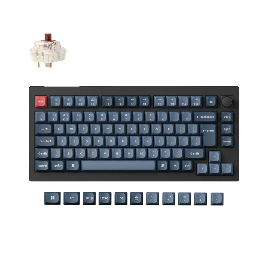 Keychron V1 Max QMK Wireless Custom Mechanical Keyboard ISO Layout Collection - Image 6