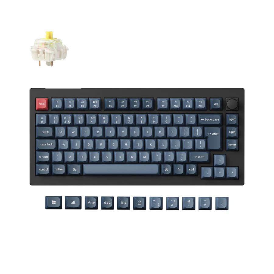 Keychron V1 Max QMK Wireless Custom Mechanical Keyboard ISO Layout Collection - Image 7