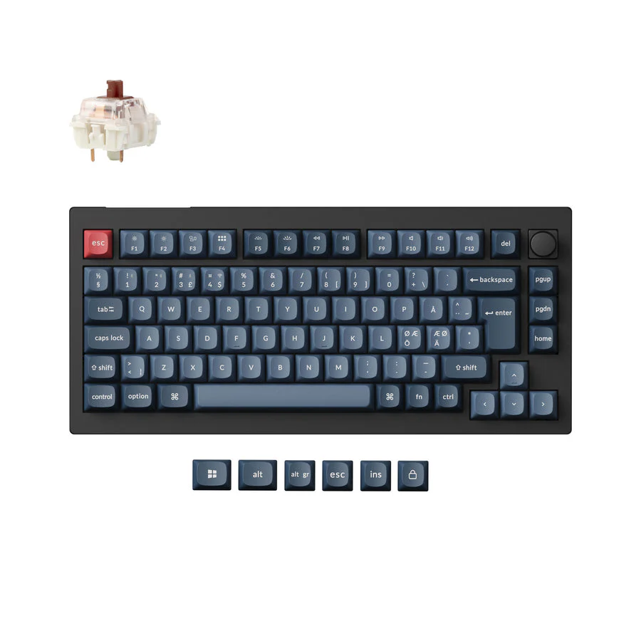 Keychron V1 Max QMK Wireless Custom Mechanical Keyboard ISO Layout Collection - Image 9
