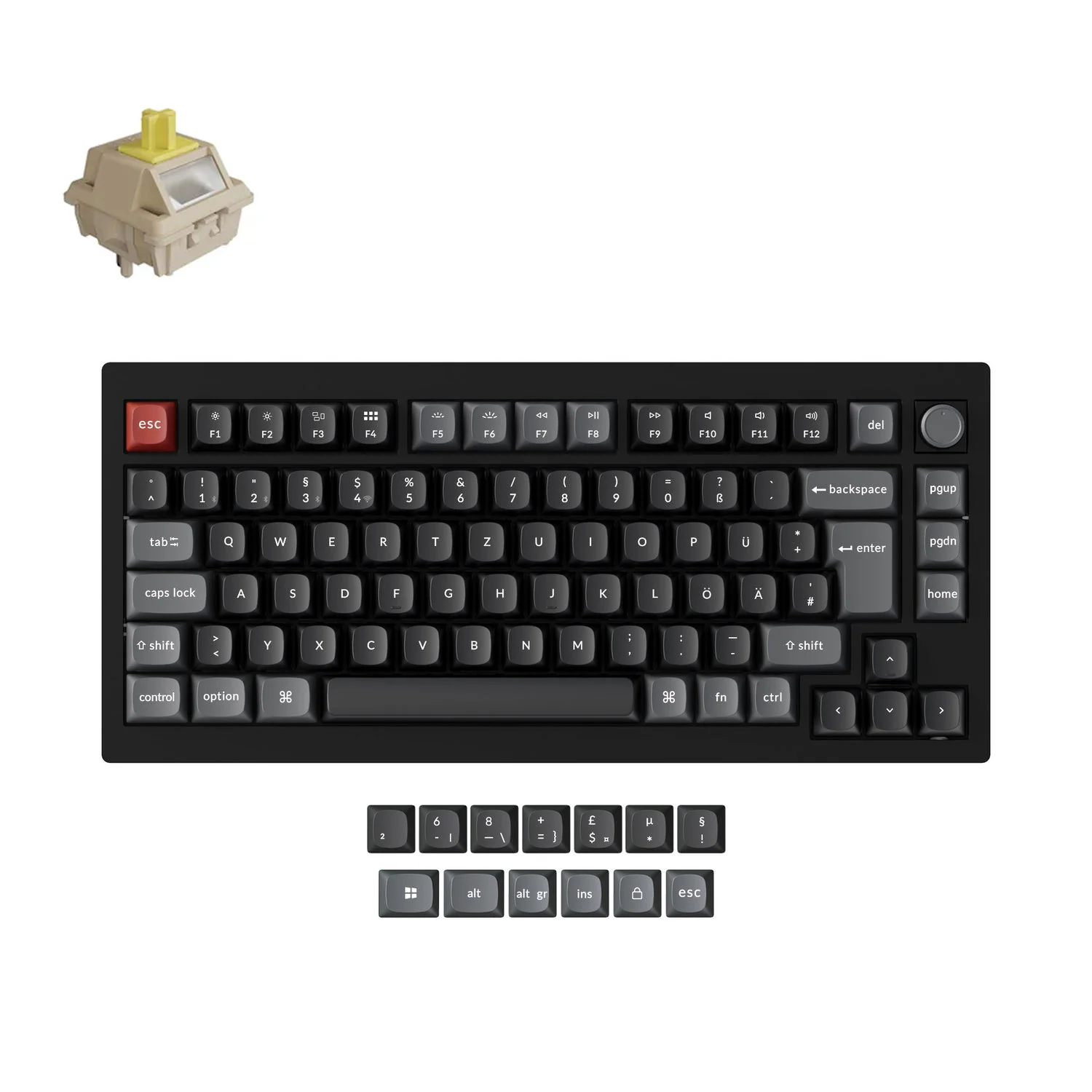 Keychron V1 Ultra 8K Wireless Custom Mechanical Keyboard ISO Layout Collection - Image 13