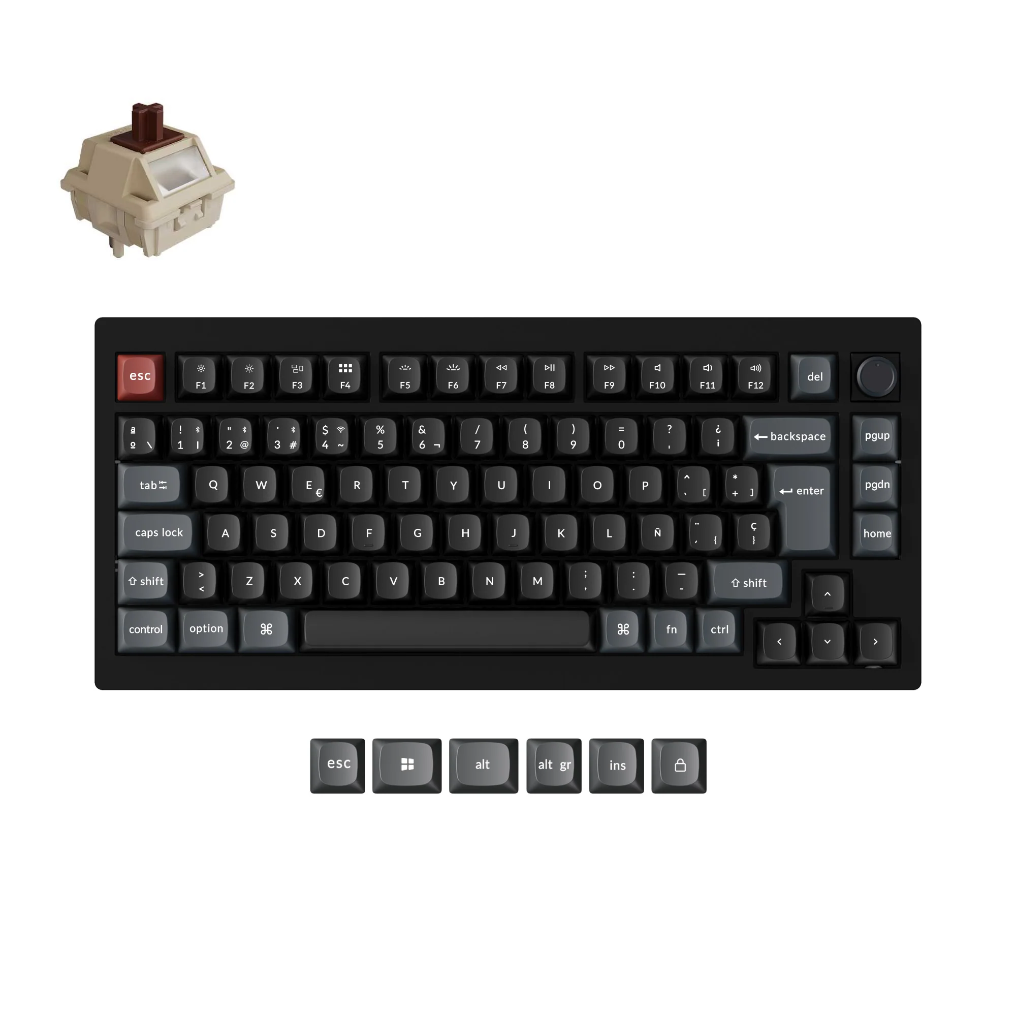 Keychron V1 Ultra 8K Wireless Custom Mechanical Keyboard ISO Layout Collection - Image 7