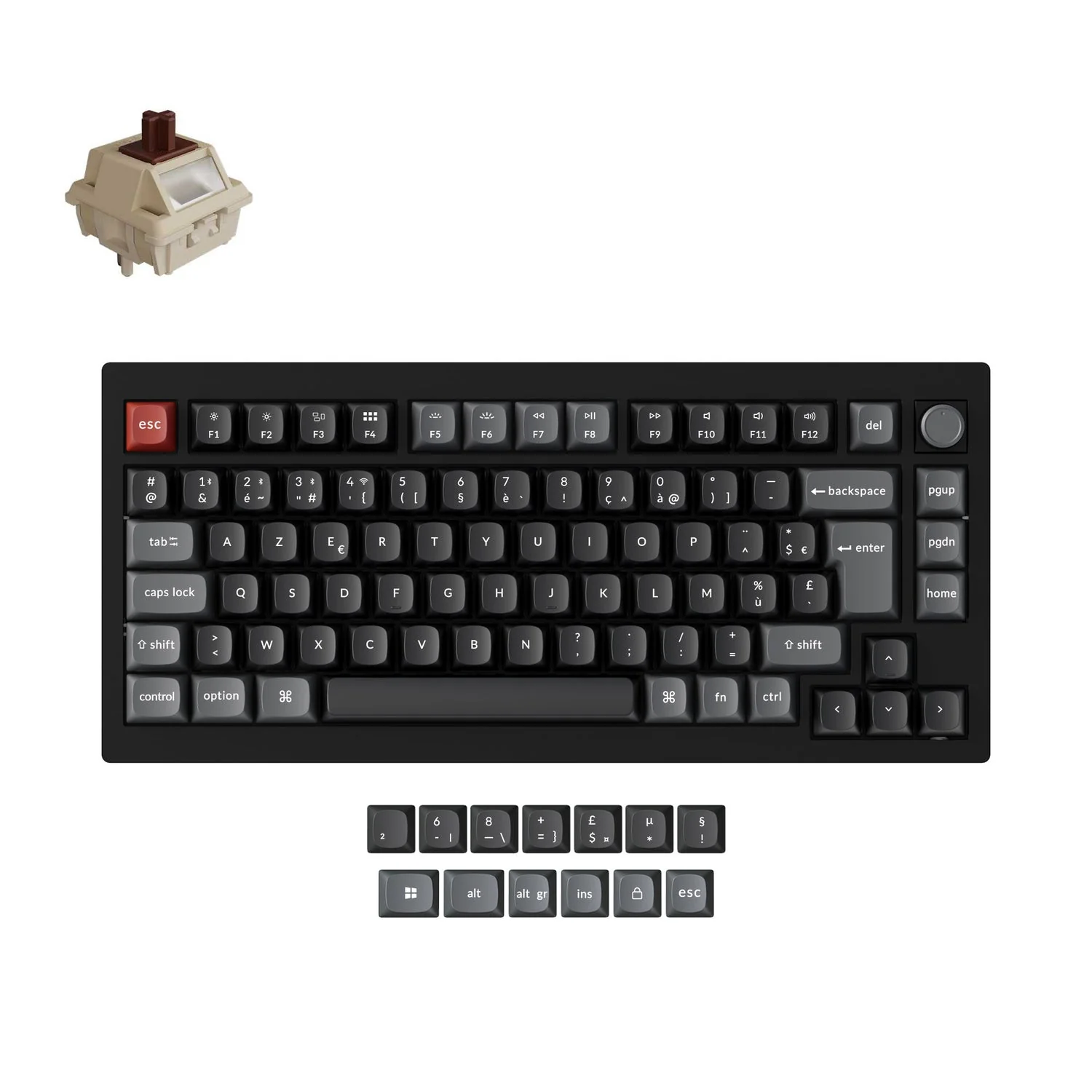 Keychron V1 Ultra 8K Wireless Custom Mechanical Keyboard ISO Layout Collection - Image 9