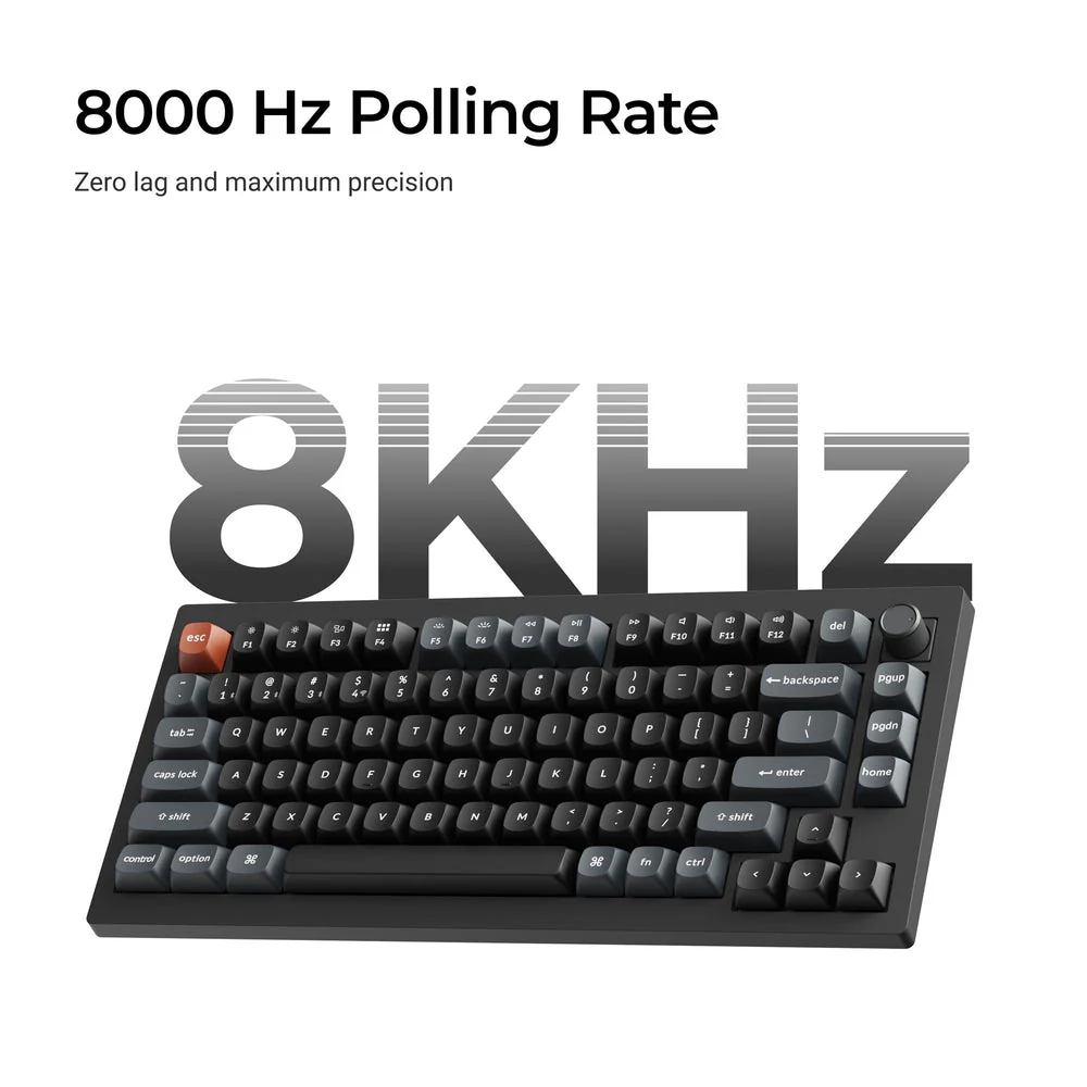 Keychron V1 Ultra 8K Wireless Custom Mechanical Keyboard (US ANSI Layout) - Image 7