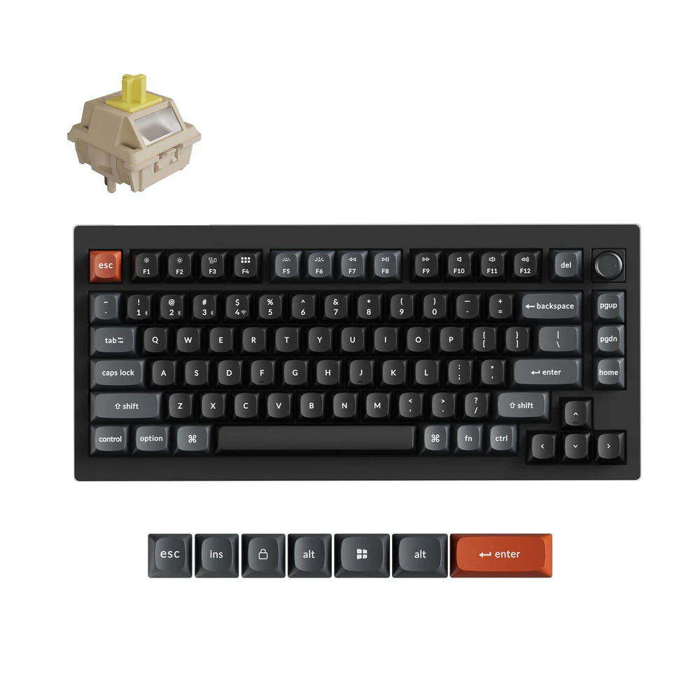 Keychron V1 Ultra 8K Wireless Custom Mechanical Keyboard (US ANSI Layout) - Image 9