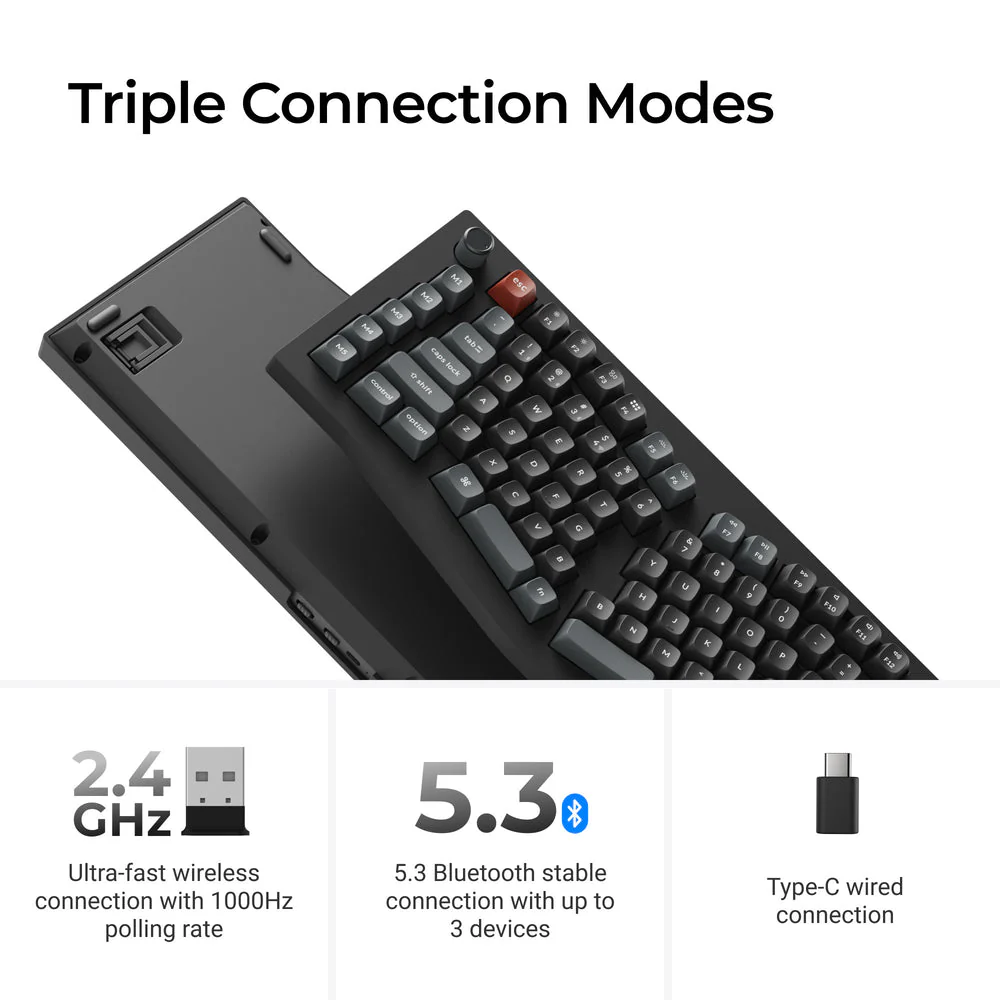 Keychron V10 Ultra 8K Wireless Custom Mechanical Keyboard (US ANSI Layout) - Image 6