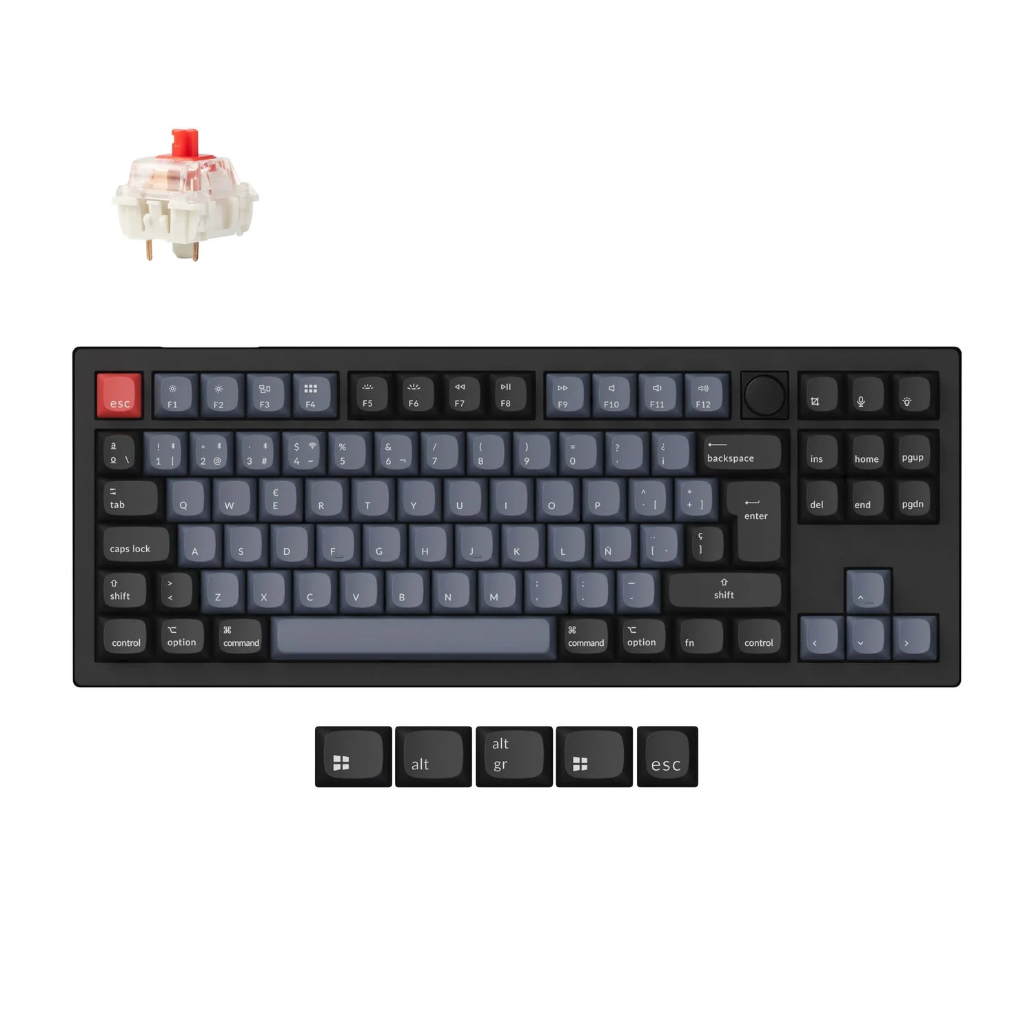 Keychron V3 Max QMK/VIA Wireless Custom Mechanical Keyboard ISO Layout Collection - Image 13