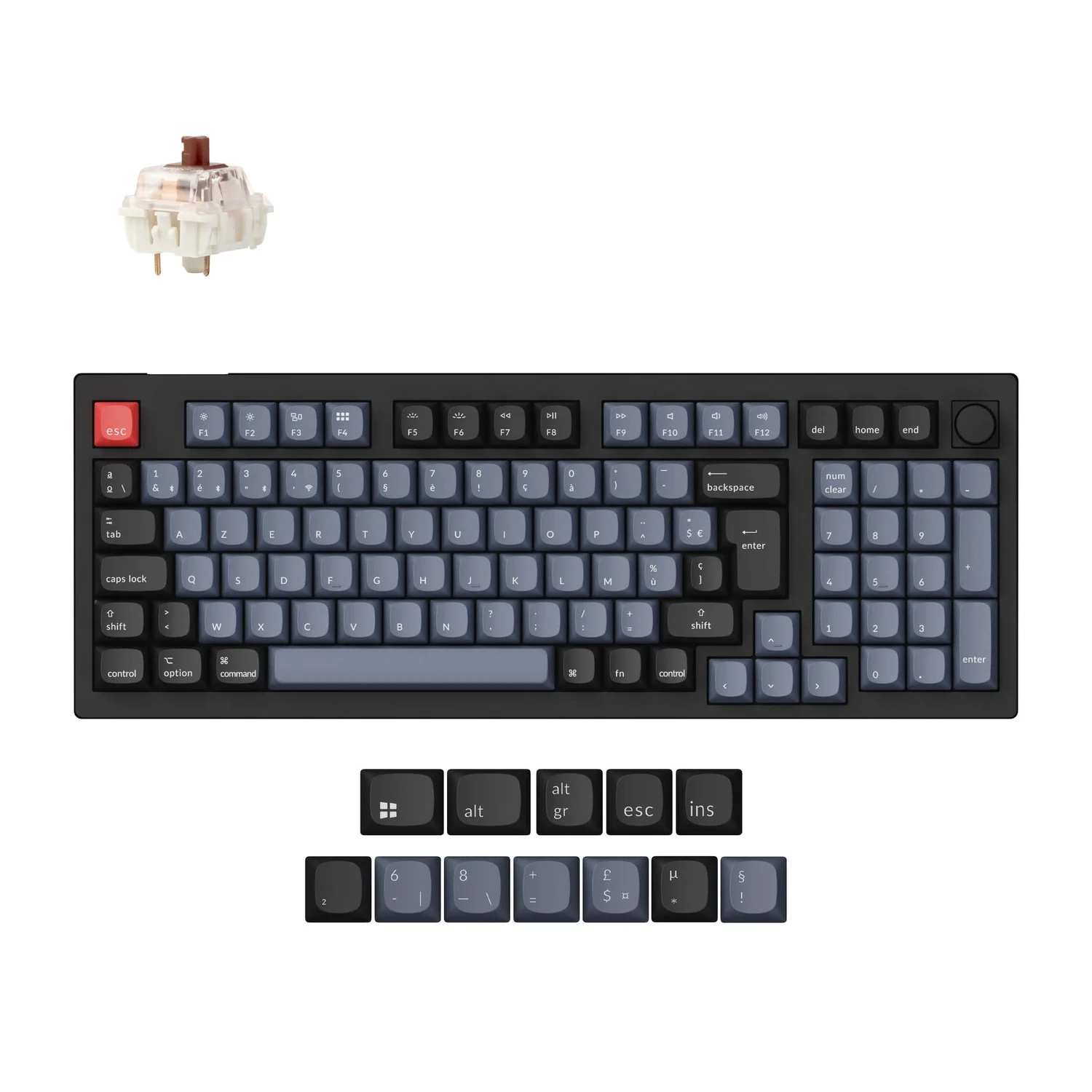 Keychron V5 Max QMK Wireless Custom Mechanical Keyboard ISO Layout Collection - Image 14