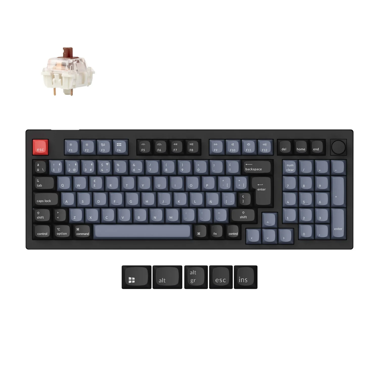 Keychron V5 Max QMK Wireless Custom Mechanical Keyboard ISO Layout Collection - Image 17