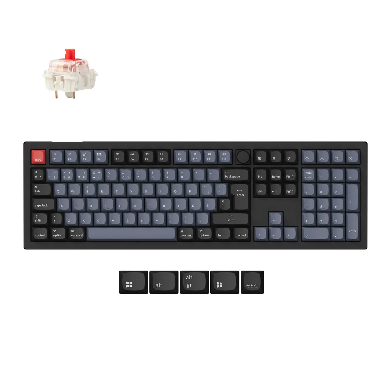 Keychron V6 Max QMK Wireless Custom Mechanical Keyboard ISO Layout Collection - Image 14
