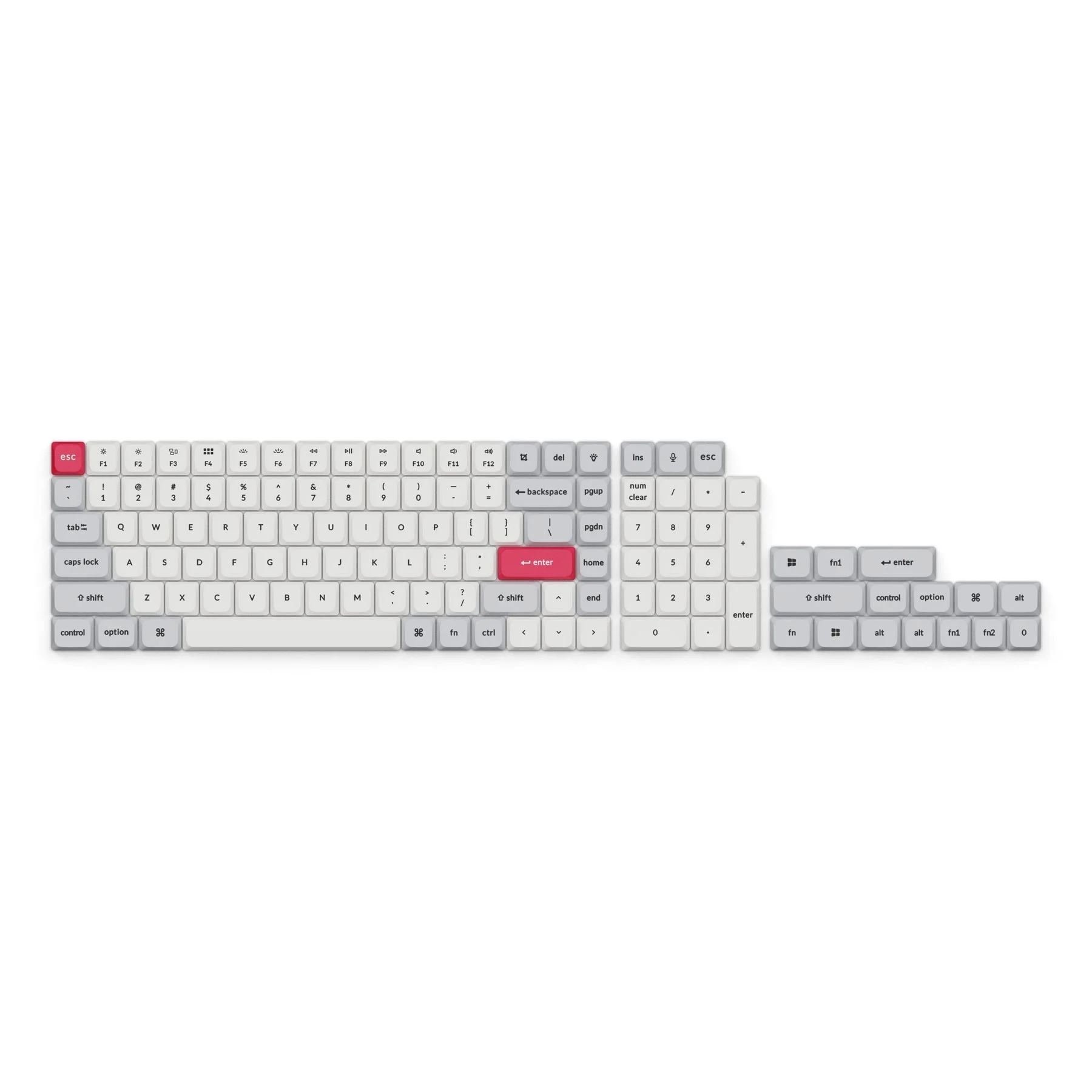 Low Profile Dye-Sub PBT LSA Full Set Keycap Set Version 1 - Image 3