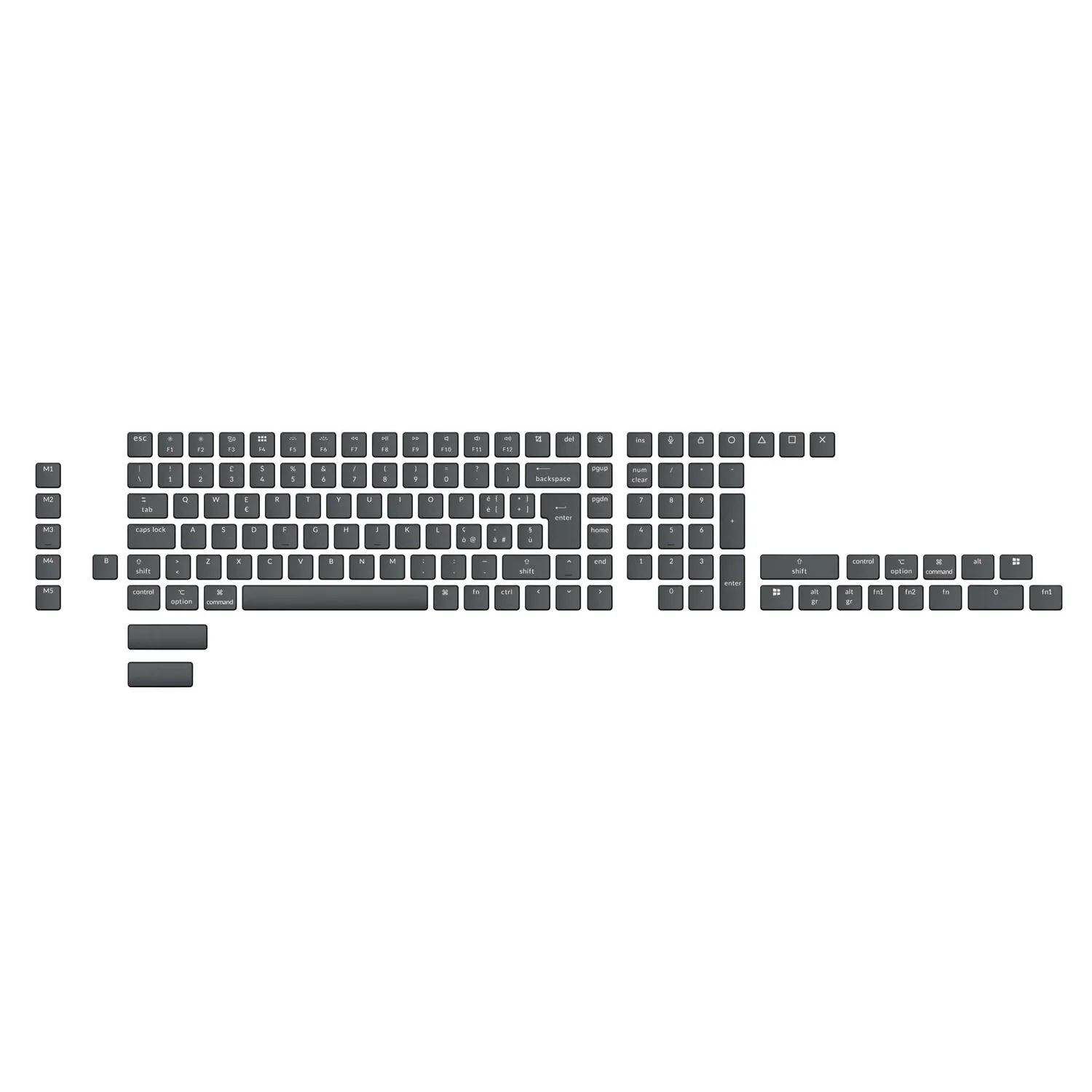 Low Profile ISO ABS Full Set Keycap Set - Image 6