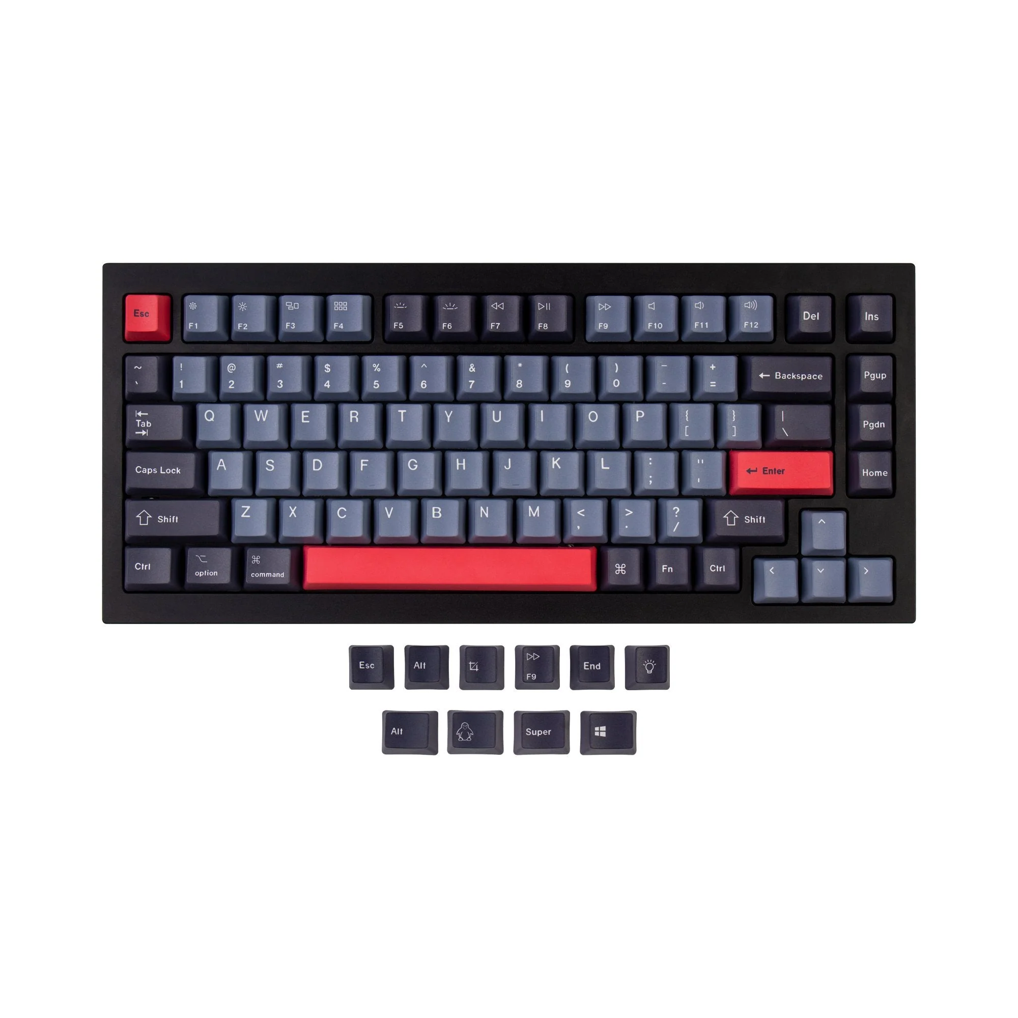 OEM Dye-Sub PBT Keycap Set - Dolch Red - Image 2